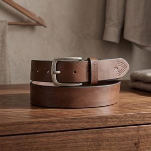 Everyday Casual Leather Belt Premium Leather Jeans Belt from Divine International - Product Image 1