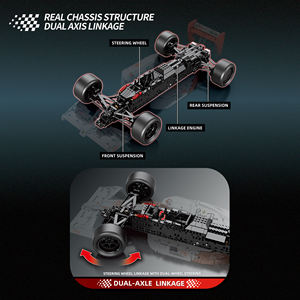 Reobrix 11039, Juego de Bloques de Construcción de Auto de Carreras, Ladrillos ABS, Modelo MOC, Rompecabezas, Juguetes de Construcción para Niños, Regalos de <span class=keywords><strong>Navidad</strong></span> - Product Image 4