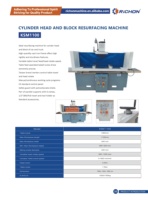 Machine de fraisage de surface de culasse de camion KSM1100 avec tête rotative et certification CE pour le fraisage de bloc-cylindres
