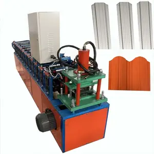 Steel Plate Dura Metal Palisade Fence roller shutter door Roll Forming Machine for sale