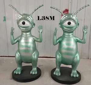 Estatua de Extraterrestre, Martianos, OVNI, Estatua de Jardín de Resina con Forma de Gnomo para Exteriores, Decoración de Resina de Extraterrestres - Product Image 1