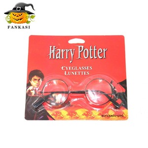 Lunettes de fête d'Halloween rondes en plastique, sans correction, accessoires décoratifs pour cosplay, utilisation en intérieur - Product Image 4