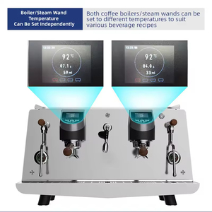 Máquina de Café Espresso Italiana Semiautomática Profesional Comercial, Máquina Comercial para 2 Bares de Té o Café - Product Image 5