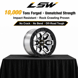 ล้อแม็กซ์ฟอร์จ LSR6007 6x139.7 ET0 ET-12 ขนาด 17 18 20 นิ้ว สีดำปัดเงา สำหรับ Ford Bronco F150  สินค้าขายดี มีจำนวนจำกัด - Product Image 3
