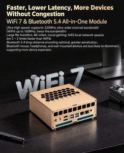 AMD Ryzen AI Max Plus PRO 495 Mini PC 192GB LPDDR5x 4x M2 NVMe SSD WiFi 7 Dual LAN 10G 2500M USB4 8K <strong>Desktop</strong> <strong>Computer</strong> - Product Image 4
