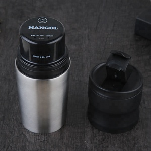 Moulin à café portable en acier inoxydable le plus vendu, <span class=keywords><strong>avec</strong></span> alimentation USB, capacité de 20 g et <span class=keywords><strong>filtre</strong></span>, pour usage extérieur et domestique - Product Image 2