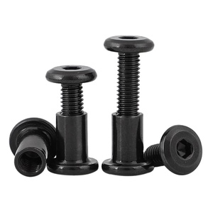 Black Chicago 6mm 8mm 14mm Metal Hex Socket Cap Ss Head Muebles Bloqueado Auto <span class=keywords><strong>Bloqueo</strong></span> Tornillo <span class=keywords><strong>Perno</strong></span> Manga Barril Conector Pernos - Product Image 6