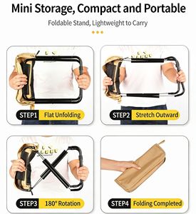Tabouret de <span class=keywords><strong>camping</strong></span> pliable en tissu Oxford 600D, léger, portable, robuste, pieds en acier au carbone, capacité de 120 kg - Product Image 4