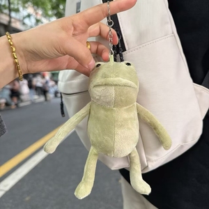 ตุ๊กตากบเศร้า ตุ๊กตากบสีเขียวร้องไห้ ขนาดพวงกุญแจและขนาดใหญ่สำหรับกอด พร้อมเม็ดถ่วงน้ำหนัก - Product Image 4