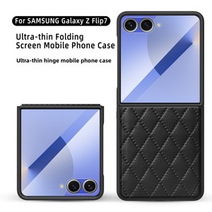 เคสโทรศัพท์กันกระแทกแบบเต็มตัว ยี่ห้อ Huanmin ใช้ได้กับ Samsung ZFlip ลด 30% สไตล์ชาแนล วัสดุ PU - Product Image 2