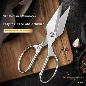 <span class=keywords><strong>Ciseaux</strong></span> à os multifonctionnels pour la cuisine, en acier inoxydable, couleur argent/<span class=keywords><strong>or</strong></span>, style moderne, robustes et durables, <span class=keywords><strong>ciseaux</strong></span> à <span class=keywords><strong>d</strong></span>écouper la viande - Product Image 3