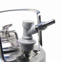 Connecteur de Dégagement Rapide pour Fût de Bière à Gaz Liquide de Grande Qualité avec Raccord Barb pour Fût Cornelius