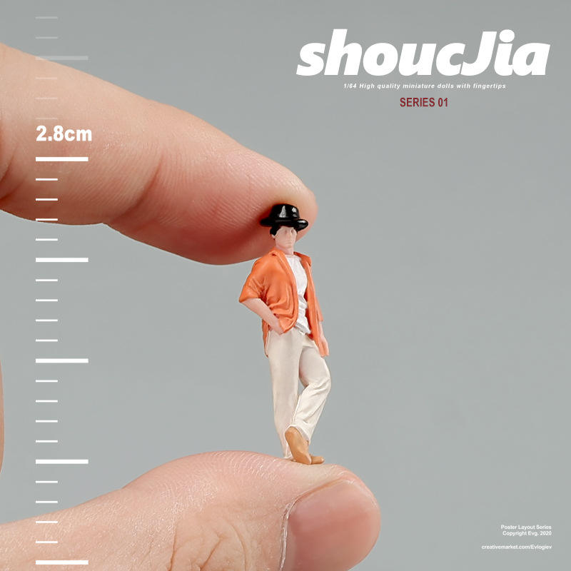 Veste orange avec capuche pour homme