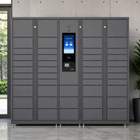 Casiers de livraison intelligents pour l'extérieur, casiers de stockage intelligents en libre-service compatibles 4G, systèmes de livraison logistique du dernier kilomètre