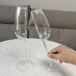 <span class=keywords><strong>Calici</strong></span> da Cocktail in Cristallo a Mezza Luna, Bicchieri da Vino, Flûte da Champagne di Tendenza, Bicchieri Unici per Vino Rosso - Product Image 1