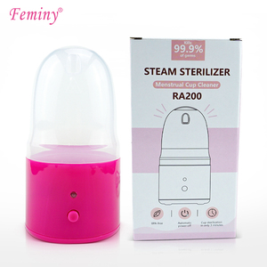 Esterilizador de vapor con logotipo personalizado, esterilizador de <span class=keywords><strong>copa</strong></span> <span class=keywords><strong>menstrual</strong></span>, 3 minutos de desinfección exprés para desinfección de copas Lady Cups - Product Image 1