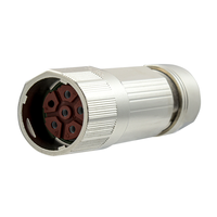 Accessoires de connecteurs rapides M12, M23, M40, connecteurs circulaires en aluminium pour profilés, 4, 6, 8, 12 broches