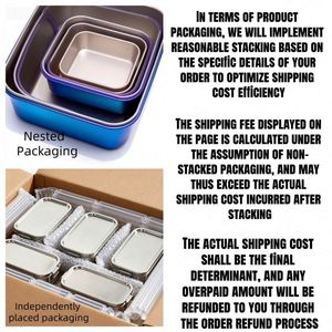 Food-Grade 316 Leak-Proof <b>Lunch</b> <b>Box</b> Portable Fresh-Keeping Square Food Container with Multiple Sizes Heatable Bento <b>Box</b> - Product Image 6