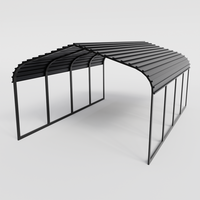 Tente d'abri de voiture à cadre en métal portable abri de Garage préfabriqué en aluminium et en acier pour garage de stationnement de voiture en plein air