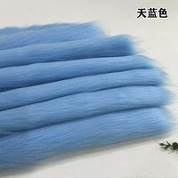 1000g Fourrure Faux Polyester Personnalisé Tissu De Fourrure Artificielle Imitation Fausse Fourrure De Renard