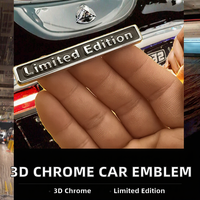 Autocollant de moto HYDE 3D Chrome ABS 4 Mil d'épaisseur, style professionnel/luxe, édition limitée, emblème pour Suzuki Kawasaki