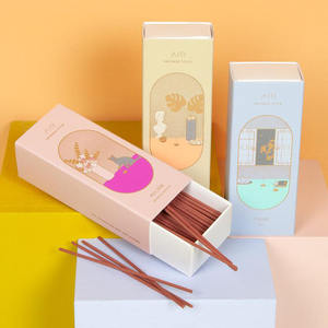 Bâtons d'encens naturels à la citronnelle pour l'extérieur, emballage artisanal en kraft long et écologique, tube en papier pour bougies - Product Image 5