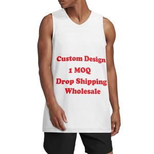 Verano para hombre sin mangas al por mayor correr baloncesto adolescente ropa impresión bajo demanda personalizado Tonga Chaleco de entrenamiento de alta calidad - Product Image 5