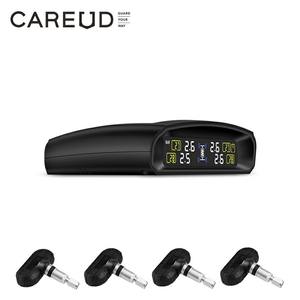 Raccords remplaçables à l'extérieur système de contrôle de la pression des pneus, capteur solaire <span class=keywords><strong>TPMS</strong></span> sans fil, noir - Product Image 4