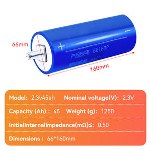 2,3V 45Ah LTO 66160 Lithium-Titaanoxide Batterij Graad A 3,2V 30Ah 35Ah 40Ah Cilindrische Cel voor Energieopslagbatterij - Product Image 2