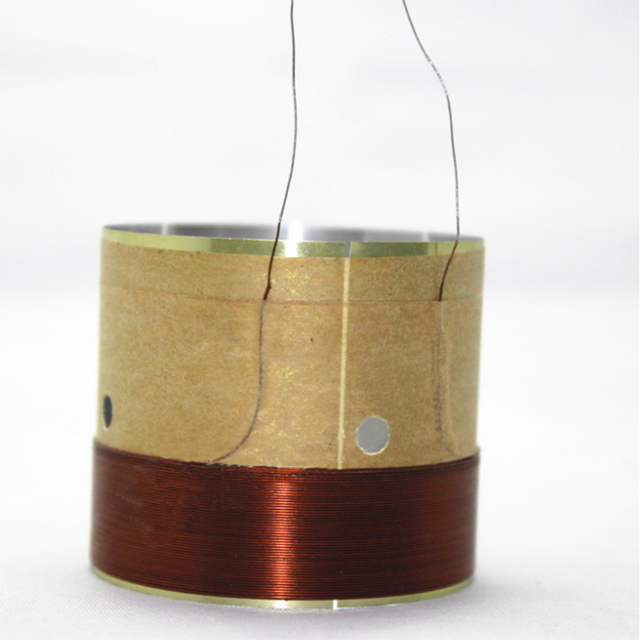 44.5mm Bass Coil White Aluminum with Sounding air Vent 2 Layers of Pure Copper Wire 44.5 Bass Coil Horn Accessories