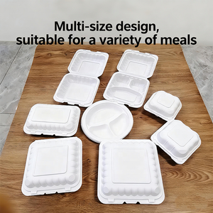 Contenants alimentaires ronds en plastique de qualité alimentaire YAGNRUI <span class=keywords><strong>pour</strong></span> plats à emporter, repas chauds, salades froides, fruits, soupes, avec couvercles - Product Image 3