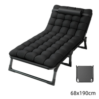 Lit pliant de bureau portable en gros, lit simple pour la pause déjeuner, lit pliant simple
