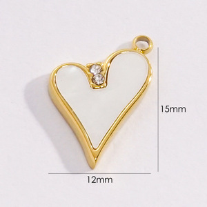 คอลเลกชันเปลือกหอยทองคำ |   จี้ห้อยทำจากสแตนเลสสตีลเคลือบ PVD 18K สำหรับทำเครื่องประดับ DIY |   กันน้ำและป้องกันการแพ้ - Product Image 5