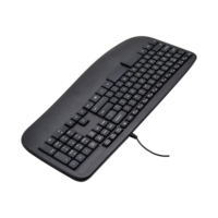 Clavier ergonomique filaire à répartition USB 3.0 de haute qualité K2000, projection pleine taille, 108 touches, étanche aux