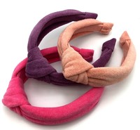 Nouveau bandeau noeud éponge en coton pour spa de lavage du visage