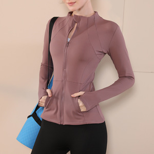 2025 Winter Quick-Drying Women's Sports Fitness Top Windproof Breathable Fitted Running Gym <b>Yoga</b> <b>Jacket</b> - Product Image 1