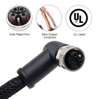 Enchufe de aviación de cobre estañado de 9 núcleos OEM y ODM M12 para impresora, equipo de escáner de código de barras, conjuntos de cables, Cable de comunicación