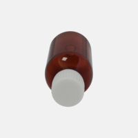 Bouteille PET liquide orale 120ML pour sirop contre la toux avec ligne à quatre échelles Bouteille en plastique de haute qualité Couleur et logo personnalisés