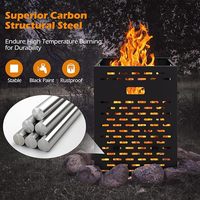 Canon de combustion ultra épais Gallon pour incinérateur de déchets de jardin-Papier, feuille, poubelle, bois-Feu de camp