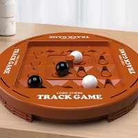 Two-Player Track Logic Chess Black & White Go Board Game Toy Children's Brain-Stimulating Plastic Intelligence Training