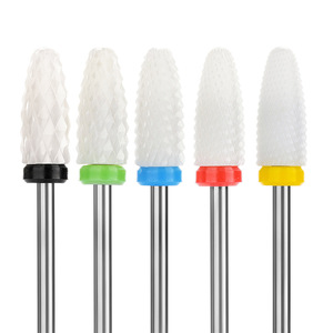 Yuemanicure her türlü seramik tırnak matkap uçları manikür makine aksesuarları döner elektrikli tırnak törpüsü kesici freze aracı - Product Image 1