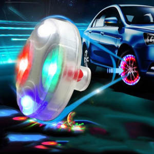 Valve de voiture c aps LED solaire lumière étanche hub réglable coloré clignotant décoration de pneu durable moto universelle - Product Image 1