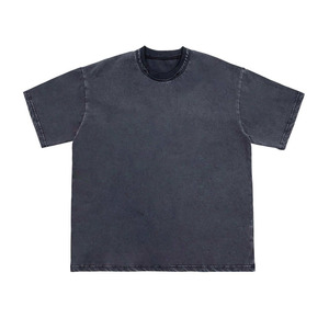 T-shirt personnalisé 100% coton, col rond, uni, impression de logo, surdimensionné, manches courtes, streetwear, vente en gros, t-shirt pour homme - Product Image 3