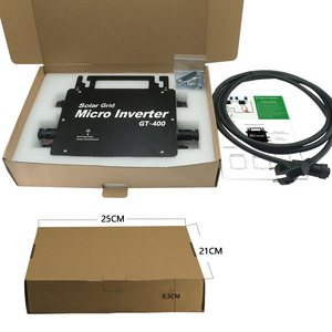 Microinversor Solar para Red Eléctrica GT 400W 110V 220V de Salida Única DC AC con Módulo MPPT y Wifi - Product Image 1