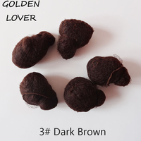 Lot de 100 filets à cheveux en nylon, cinq couleurs (noir, marron, café), invisibles, doux et élastiques