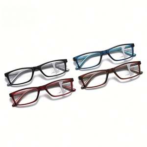 Gafas de Lectura Progresivas Multifocales con Logotipo Personalizado 2025, Gafas de Moda para Hombre y Mujer, Cuadradas, Anti Luz Azul, para Presbicia - Product Image 3