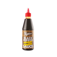 Fournisseur OEM de sauce au poivre noir, assaisonnement culinaire en bouteille, sauce pour steak