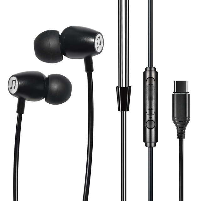 Premium Digital Type-C/ USB-C Jack Earphones Earbuds Headphones in Ear Wired Earphone for Iphone15 and HUA.WEI XIAOM ONEPLUS