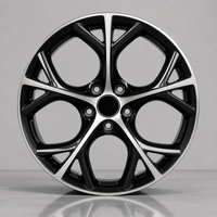 Nouvelle jante en alliage d'aluminium forgé 10 branches, design Y fendu bicolore, finition usinée argent-noir, logo personnalisé, 16-22 pouces, 5x114.3