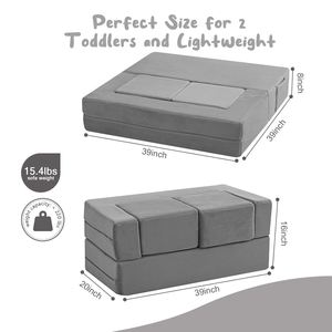 Sofá Infantil Modular Convertible Personalizable de Fábrica, Sofá de Espuma para Niños Pequeños con Funda Lavable y Extraíble - Product Image 3